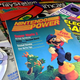 An array of old gaming magazines that are part of the Video Game HIstory Foundation's subscription service.